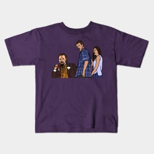 Leonardo Dicaprio and the Distracted Boyfriend Meme Kids T-Shirt